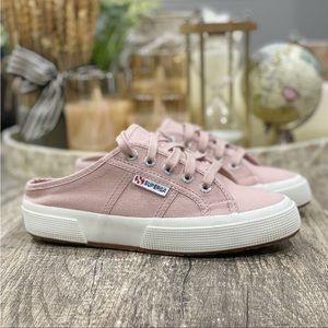 Superga Women's 2402 Cotu Sneaker Pink Mule Slip On